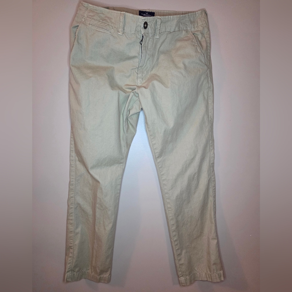 American Eagle Men's 34x30 Slim Straight Khaki Pants